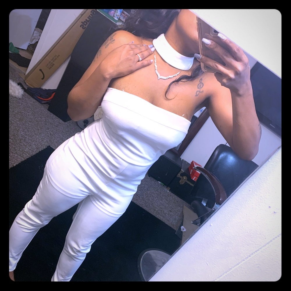 White jumpsuit size 8
